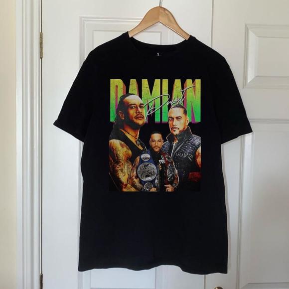 Damian Priest - Wwe Graphics T-shirt - Unisex Black T-Shirt - Picture 1 of 4